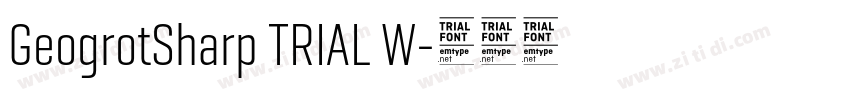 GeogrotSharp TRIAL W字体转换